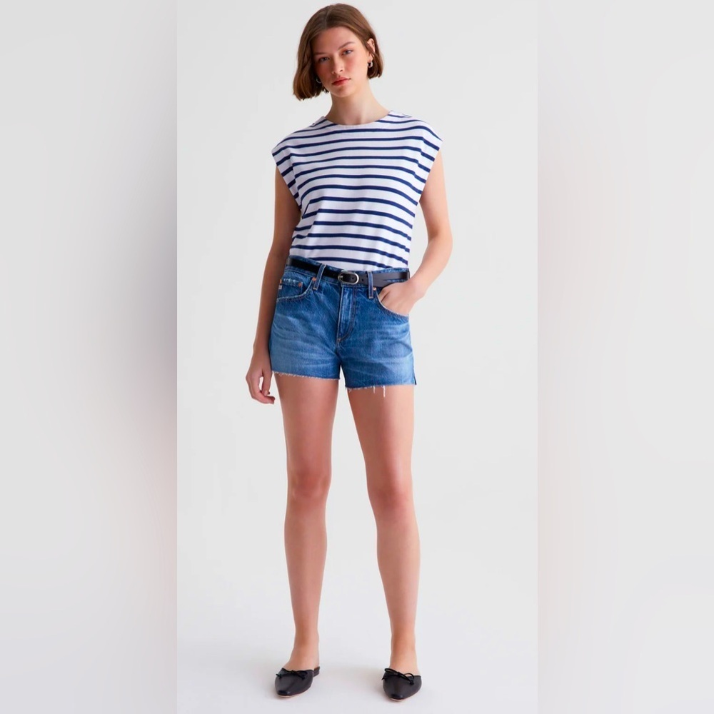 AG (Adriano Goldschmied) Hailey Cut Off Ex Boyfriend Jean Shorts Size 27